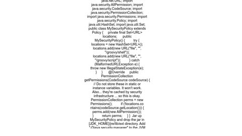 How do you forbid users from doing evil things in Groovy Scripts