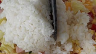 Wok-Fried Egg Fried Rice 🤤 #Three3Eggs #3eggs #Bacon #FriedRice #EggFriedRice #panlasangpinoy