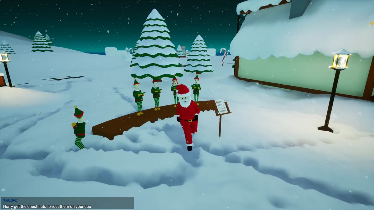 The North Pole - Fun snow drawings