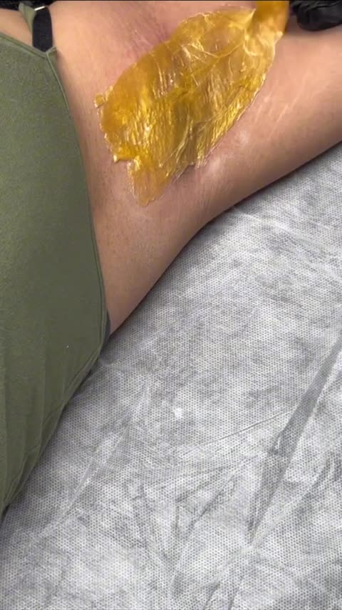 Underarm Waxing Using Sexy Smooth Golden Allure by @theskynsanctuary | Esthetician in New York
