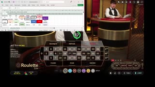 Roulette - 68 units won in 50 minutes. Labouchère sequence of 20 1s for MM and TBL BS