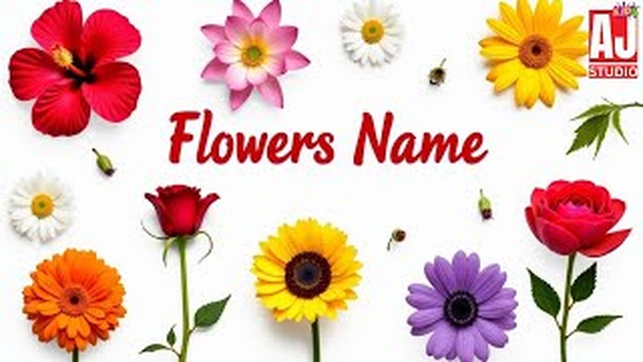 Flowers name for kids😊