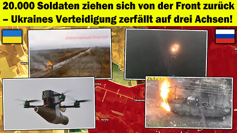 🔥 20.000 Soldaten fliehen – Kiews Abwehr zerfällt jetzt an drei Frontsektoren! ⚔️ Ukraine krieg