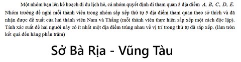 Sở Bà Rịa - Vũng Tàu: Một nhóm bạn lên kế hoạch đi du lịch hè, cả nhóm quyết định đi tham quan 5 địa