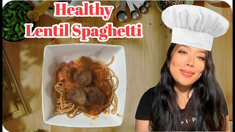 Healthy Lentil Spaghetti with Grass-Fed Meatballs | Easy Homemade Tomato Sauce