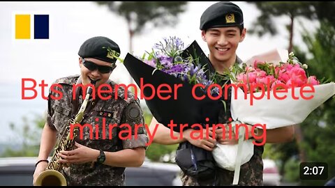 A BTS star completes military training 🔥💕