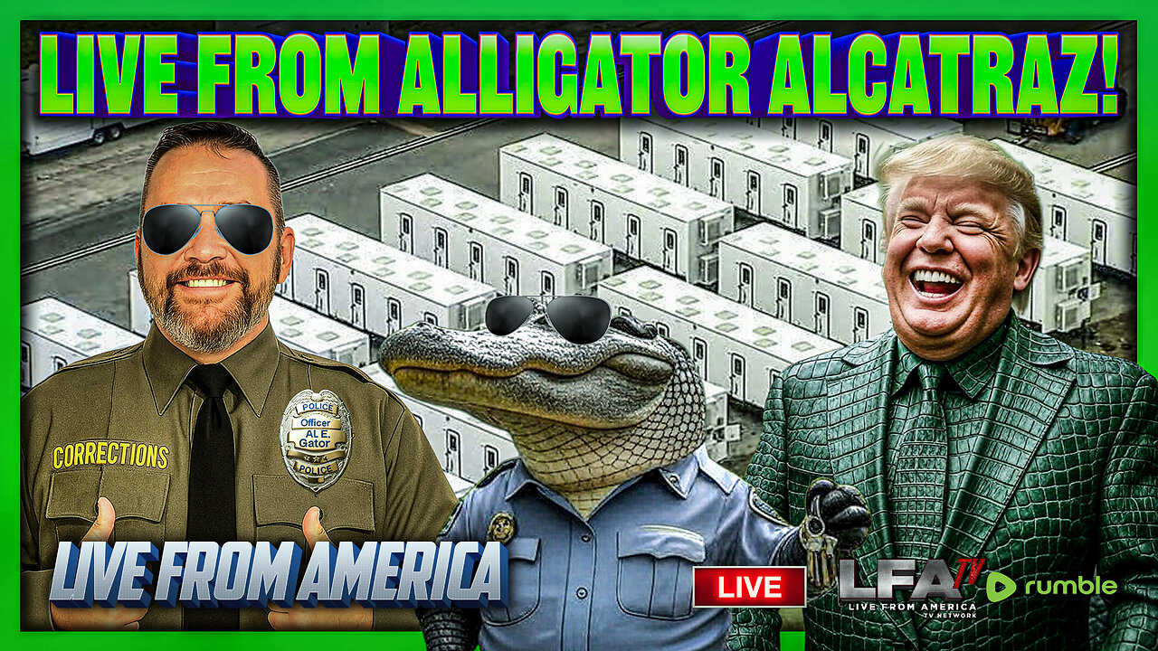 ALLIGATOR ALCATRAZ OPEN!! | LIVE FROM AMERICA 7.1.25 11AM