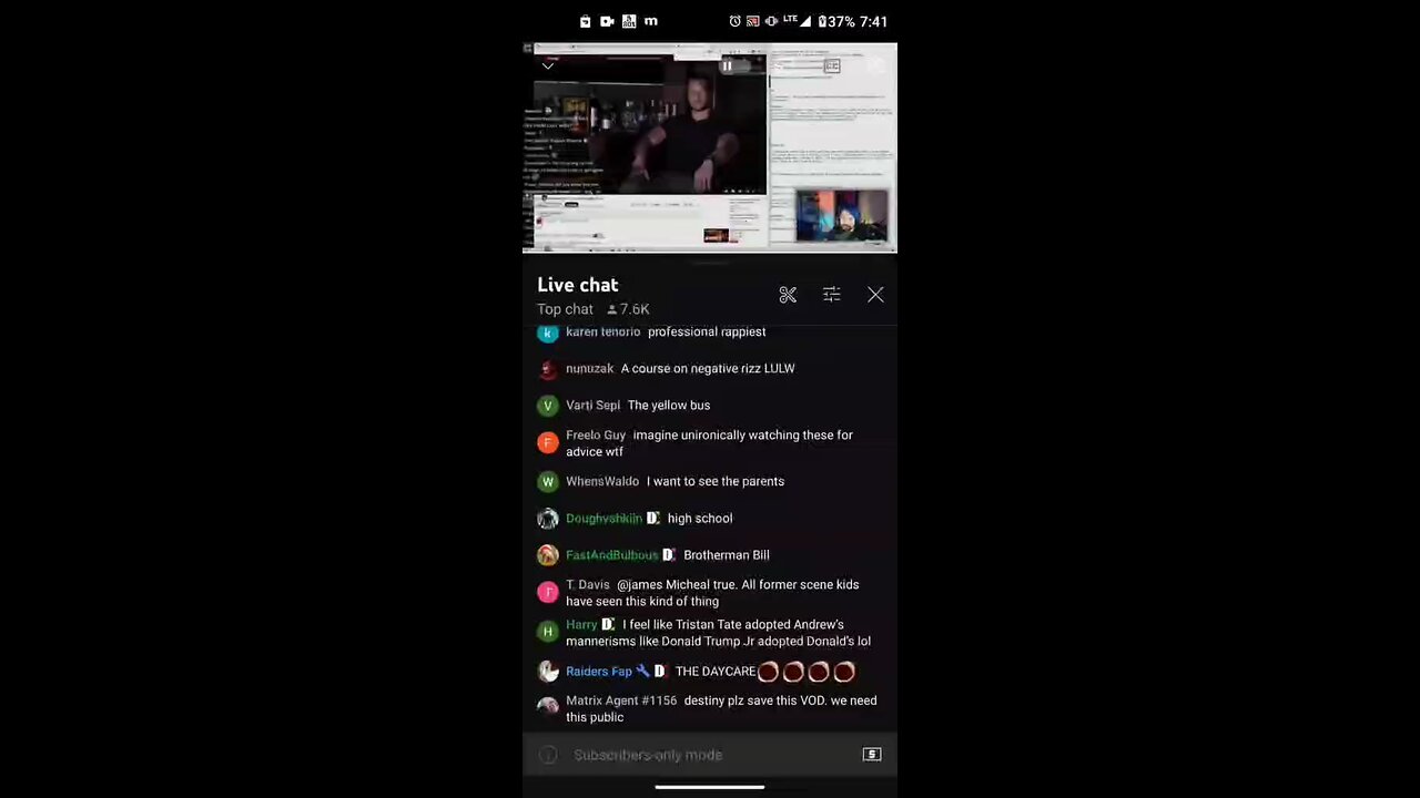 Destiny reacts to out of pocket Andrew Tate clips