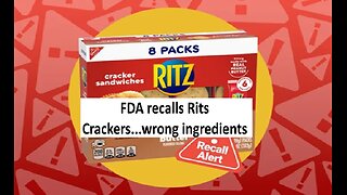 FDA recalls ritz crackers