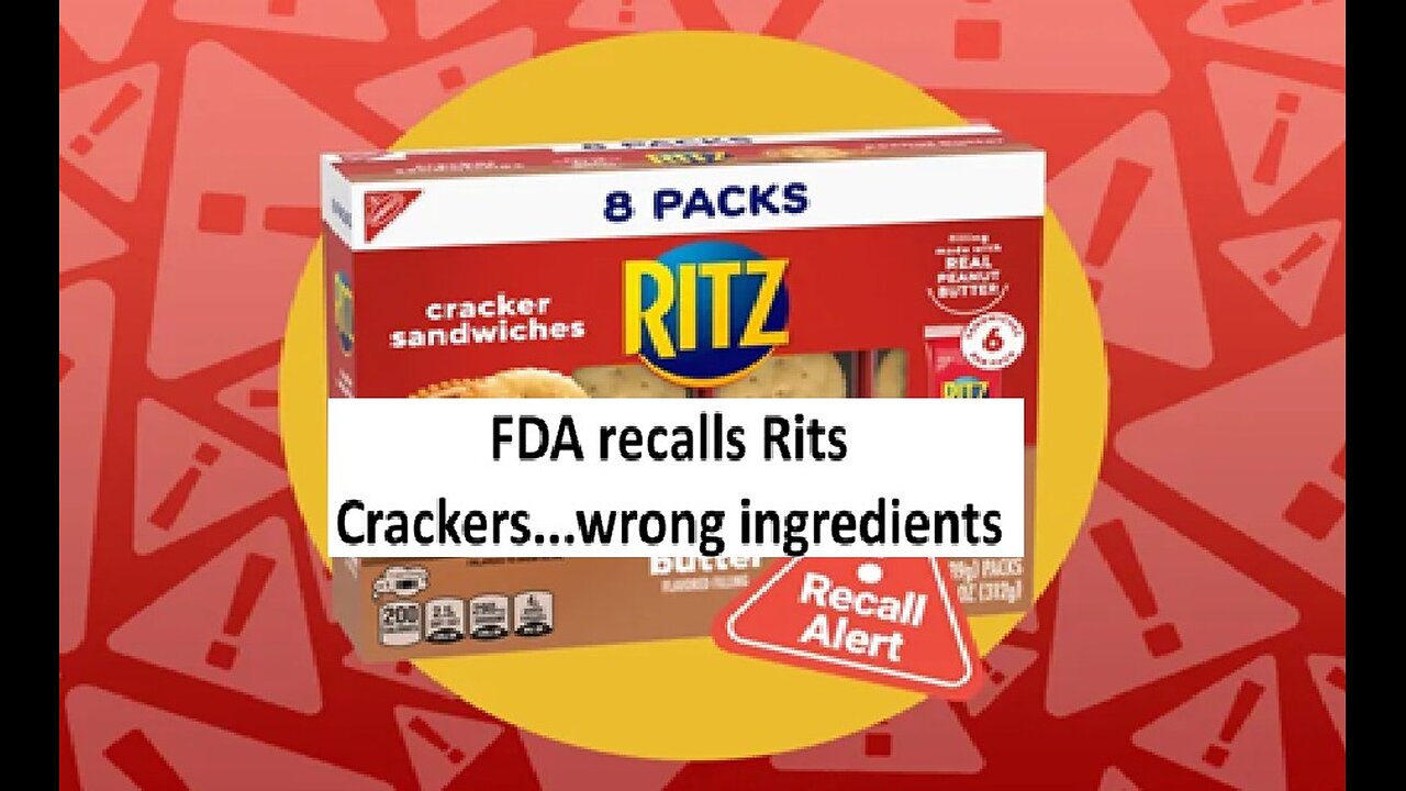 FDA recalls ritz crackers