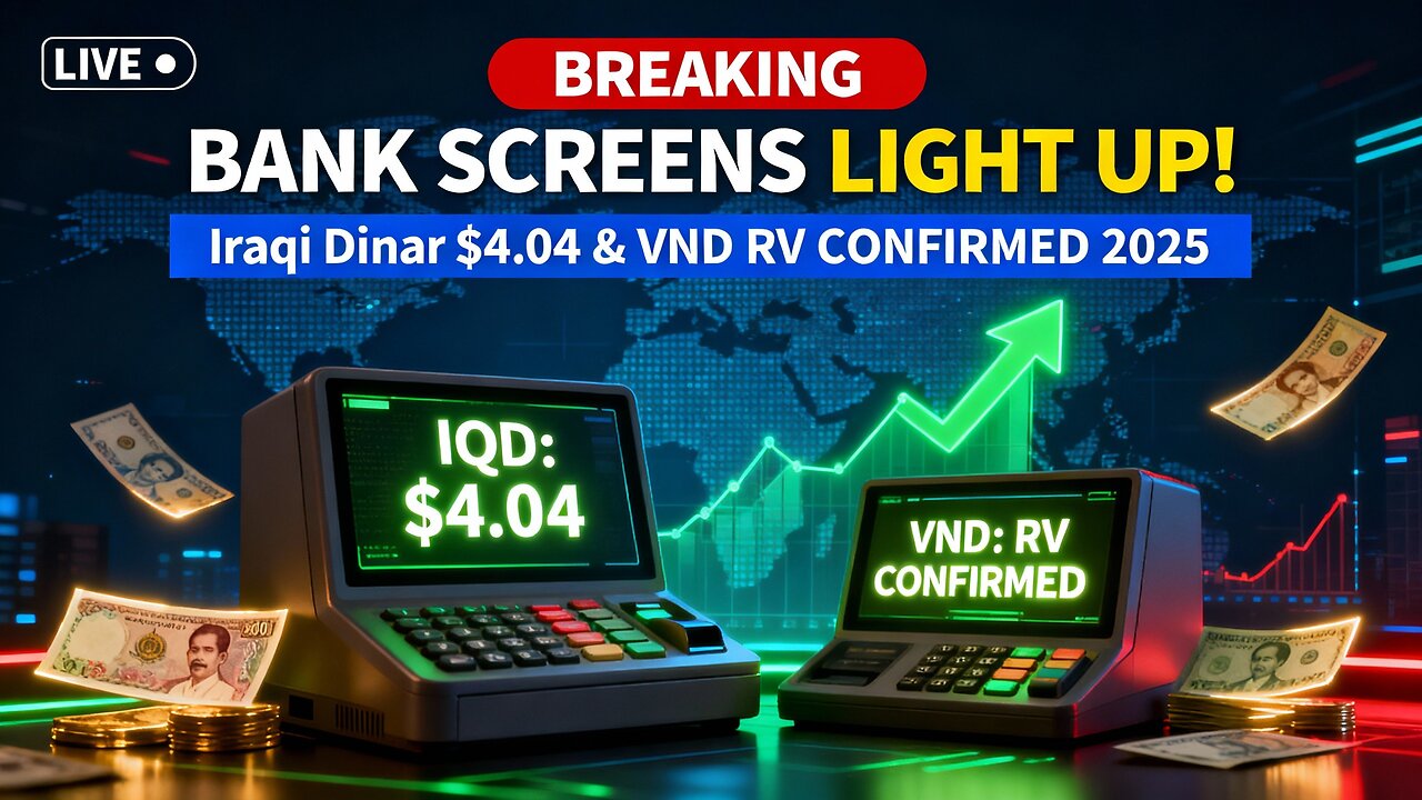 BREAKING Bank Screens LIGHT UP! 💥 Iraqi Dinar $4.04 & VND RV CONFIRMED 2025 🏦 💥 IQD News 2025