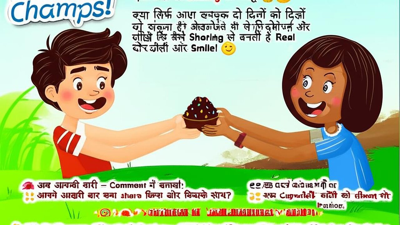 दोस्ती और Sharing की ताक़त! 🤝🧁 | Mini Story for Kids | Hello Champs