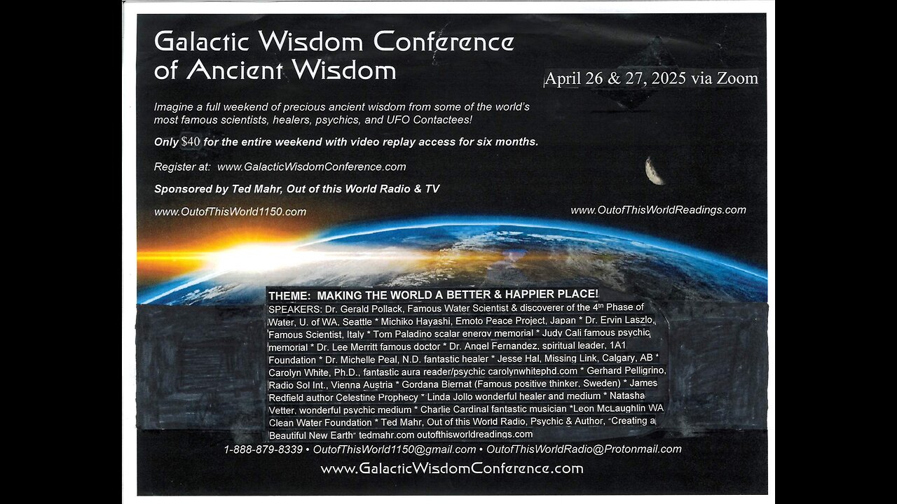 AAGE NOST & THE GALACTIC WISDOM CONFERENCE!