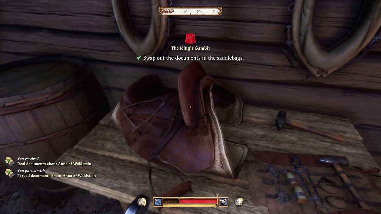 Kingdom Come Deliverance 2 - Swap out the documents in the saddlebags