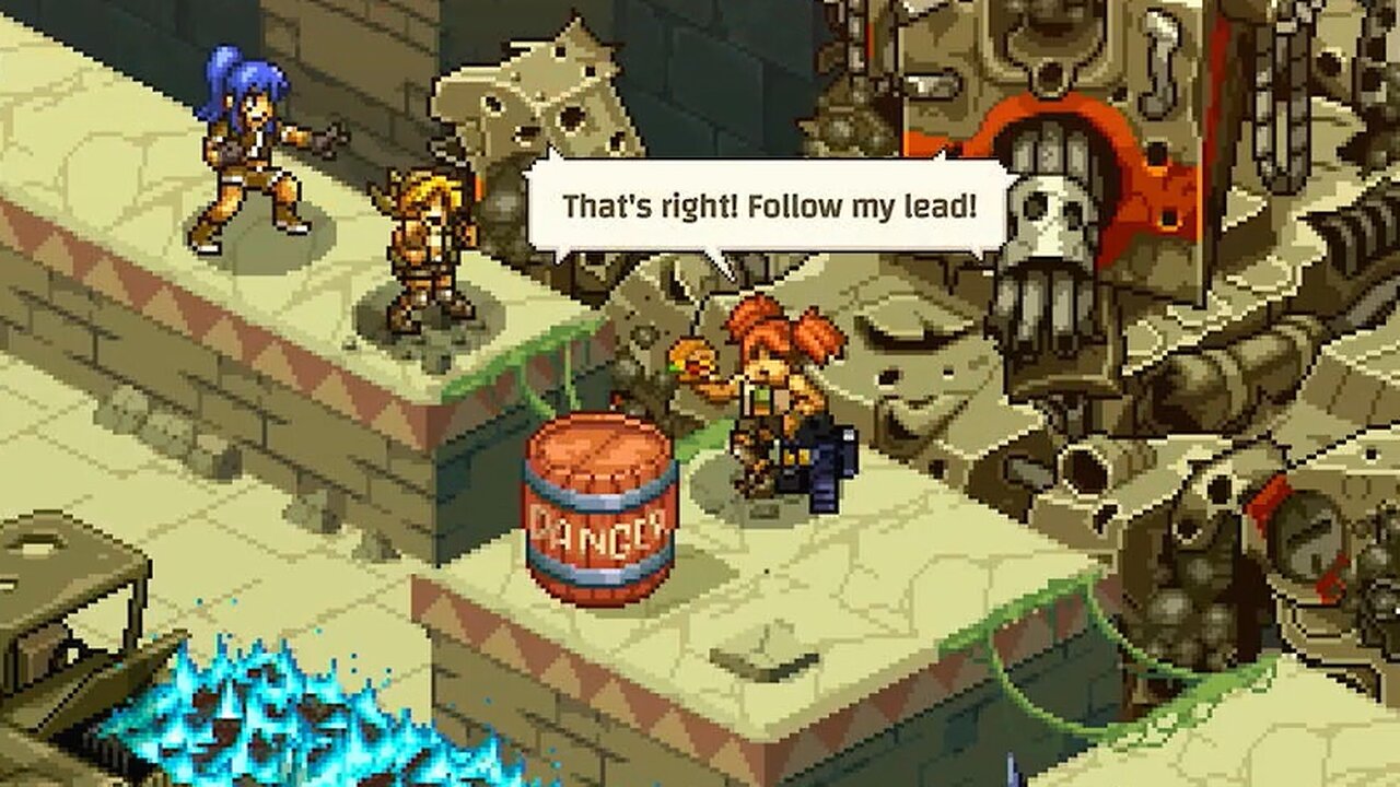 Metal Slug Tactics Gameplay: Eri, Nadia, Leona Run on Lieutenant Difficulty (Soursop Jungle)