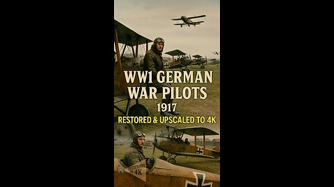 Sky Kings of WW1: Rare German Pilot Archives Restored & Upscaled! 🛩️👑