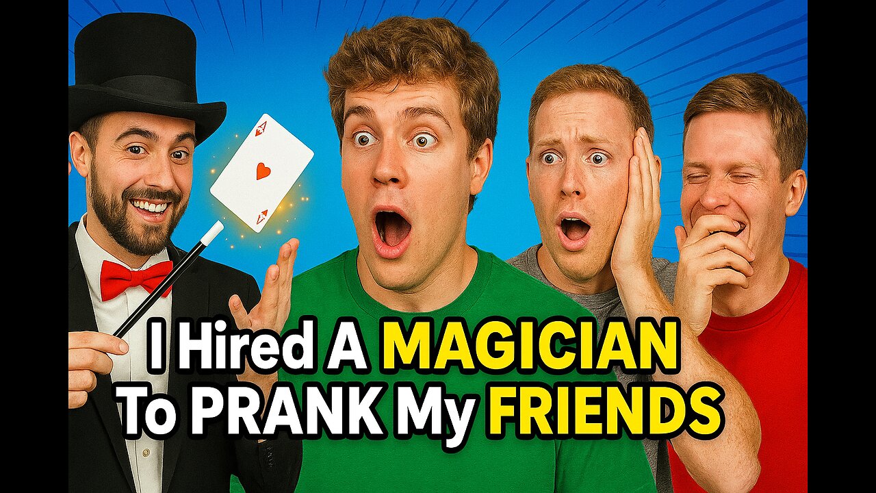 I Hired A MAGICIAN To PRANK My FRIENDS! 🎩😂