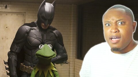 The Dark Knight but Kermit is The Joker Reaction