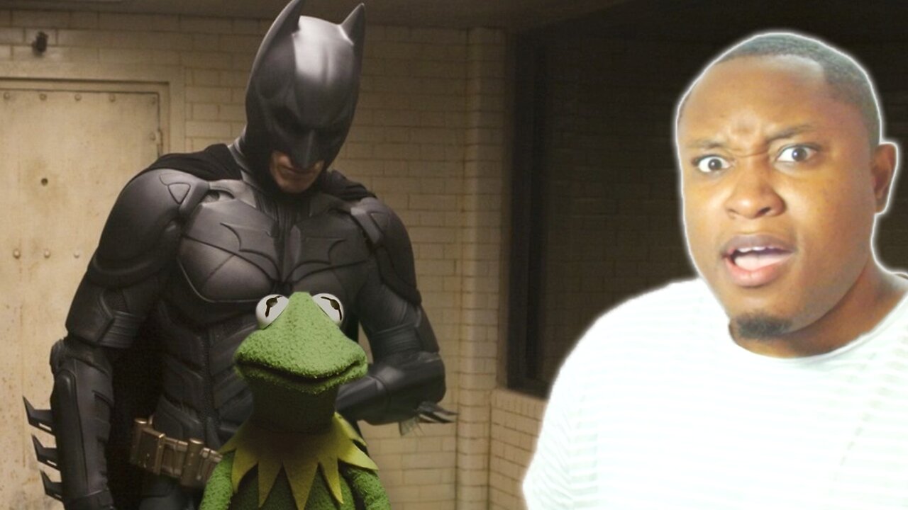 The Dark Knight but Kermit is The Joker Reaction