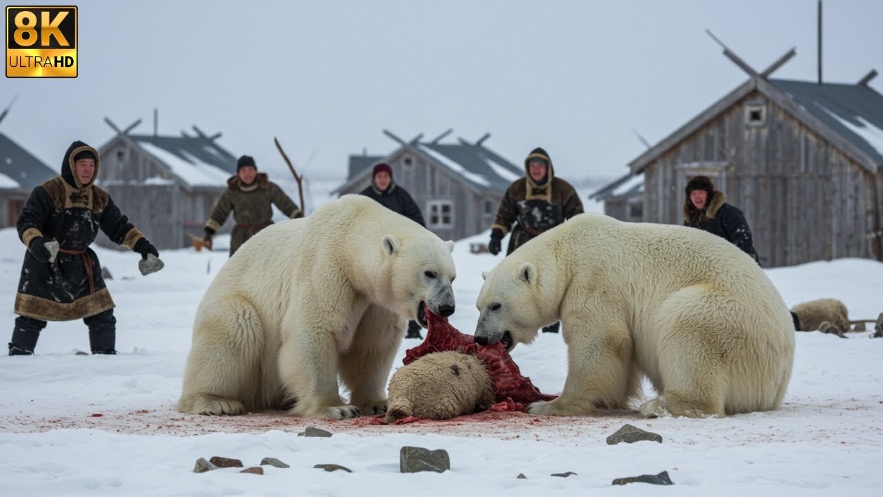 New Hunting Grounds for Polar Bears: Human Settlements & Trash Bins 🐻❄️🚨