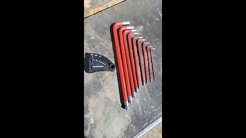 Jobsmart XL SAE Hex Key Wrench Set