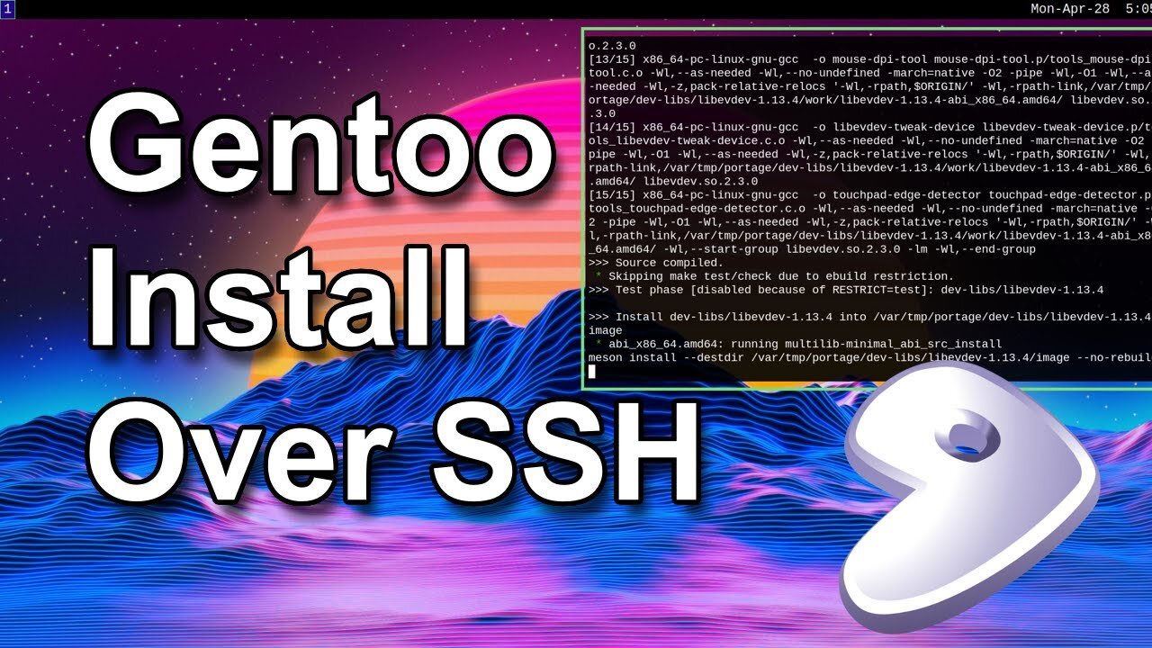 Gentoo Install Over SSH