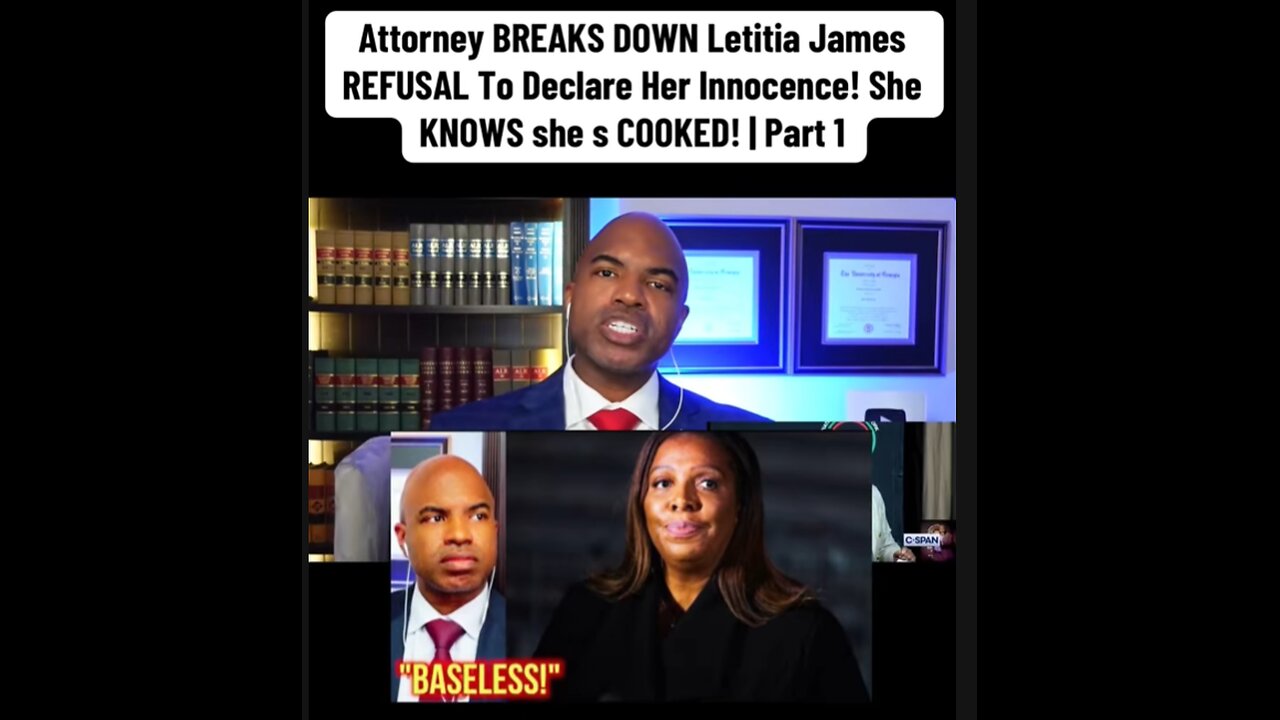 Attorney BREAKS DOWN Letitia James REFUSAL To Declare Her Innocence!