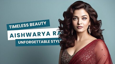 Redefining Elegance: Aishwarya Rai in Red Saree