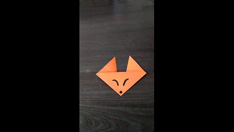 fox from craft paper