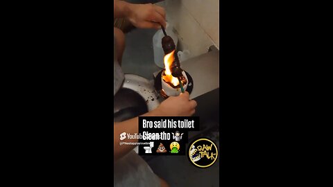 Bro cooked sausage on prison toilet