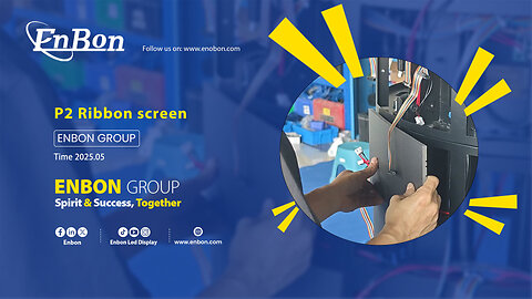 Enbon ribbon screen, a new trend in dancing vision