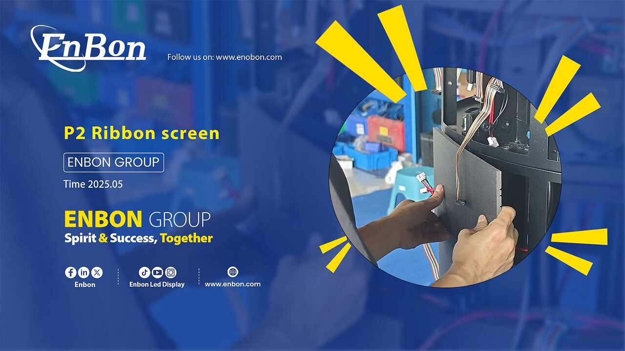 Enbon ribbon screen, a new trend in dancing vision