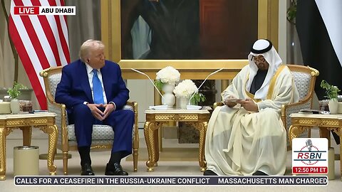 WATCH: President Trump Talks with the U.A.E. President at the Presidential Palace - 5/15/25