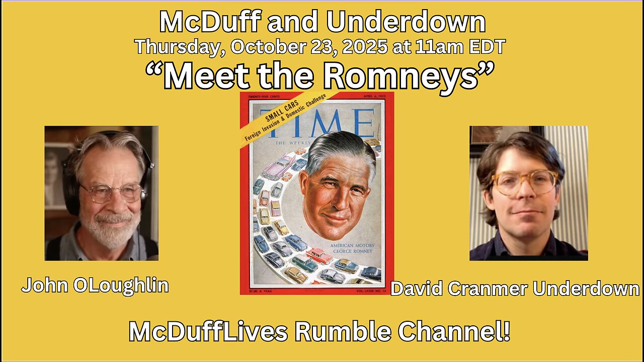 "Meet the Romneys," with David Cranmer Underdown October 23, 2025