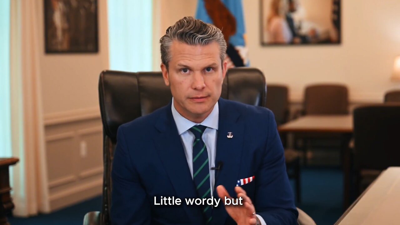 SecDef Pete Hegseth: Introducing the “No More Walking On Eggshells” policy.