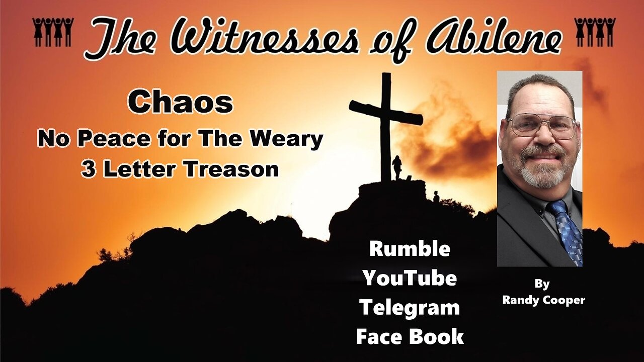 Chaos No Peace for The Weary 3 Letter Treason