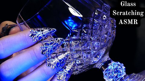 ASMR Scratching Textured Glass (no talking, no tapping)