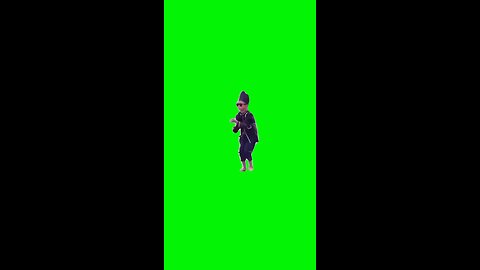 Indonesian Boat Racing Kid | Green Screen