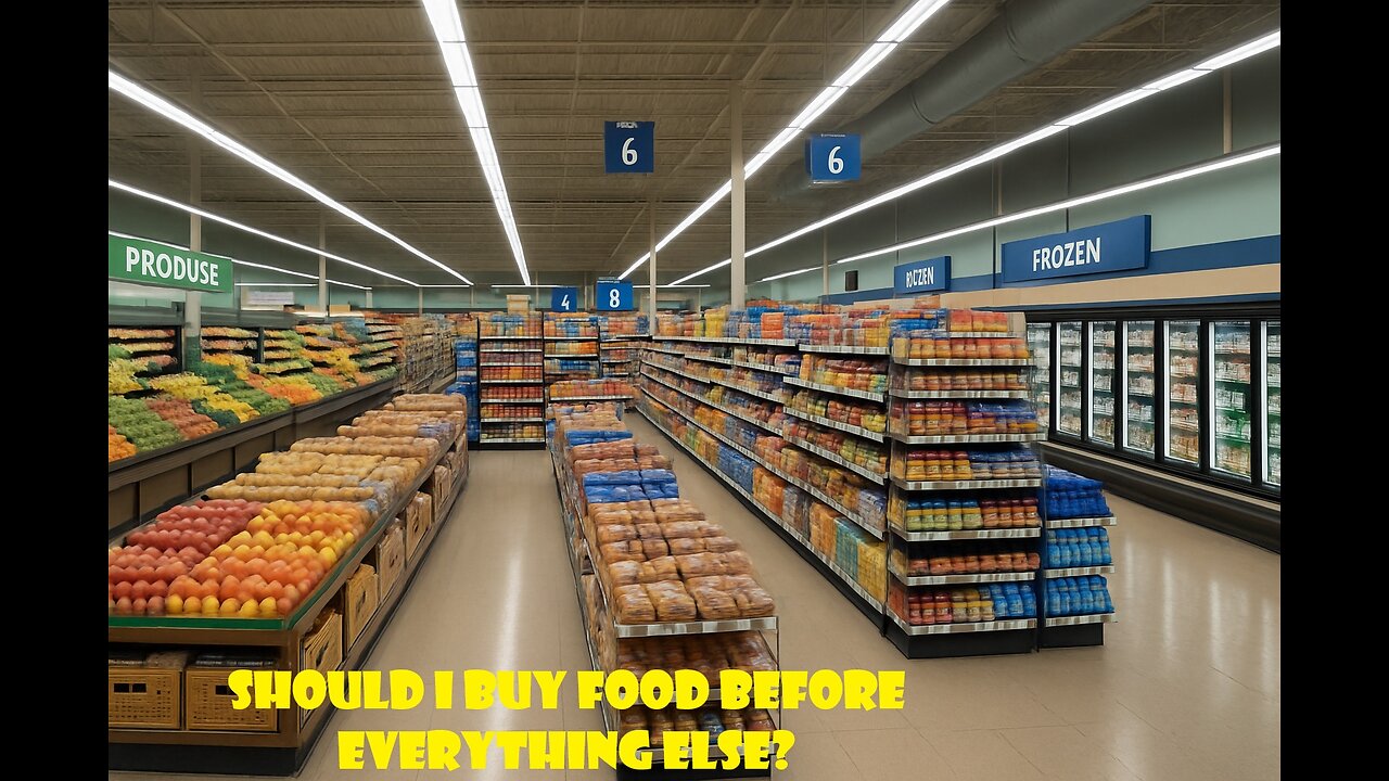 After I get paid. should I buy food first?