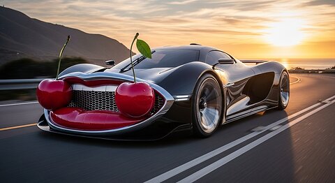 "Berryblade" Ai Hyper Car Driving on The Road