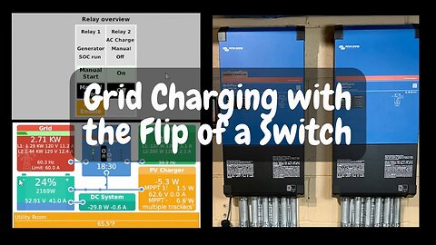 Custom Grid Charging: Victron MultiPlus 2 & Cerbo Relay