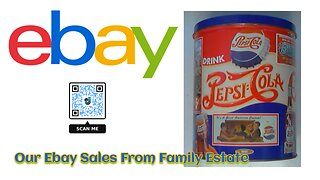 #Ebay #Auction Drink PEPSI Cola Brand Tin Container Vintage 1994