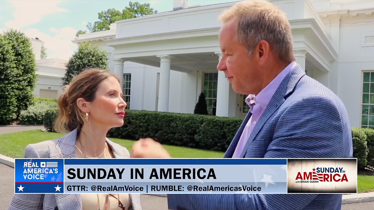 BRIAN GLENN TALKS TO AMANDA HEAD AT THE WHITE HOUSE