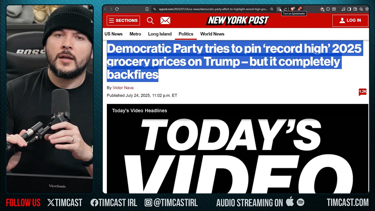 Democrat Inflation Graph BACKFIRES, Accidentally ROASTS Biden Admin Over Skyrocketing Prices