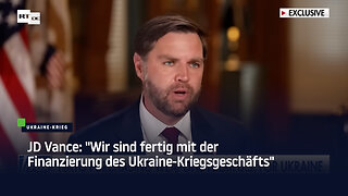 JD Vance: "Wir sind fertig mit der Finanzierung des Ukraine-Kriegsgeschäfts"