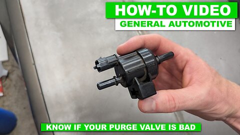 How To Know If Your Purge Valve is Bad