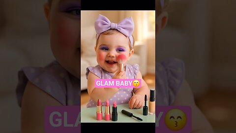 This Baby Slays Her First Makeup Look!