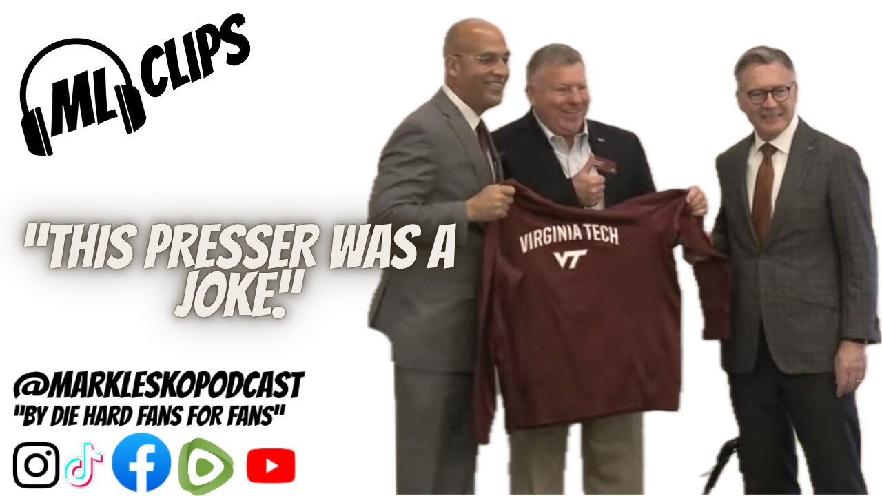 Virginia Tech and James Franklin meet #collegefootball