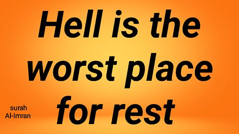 Hell is the worst place for rest