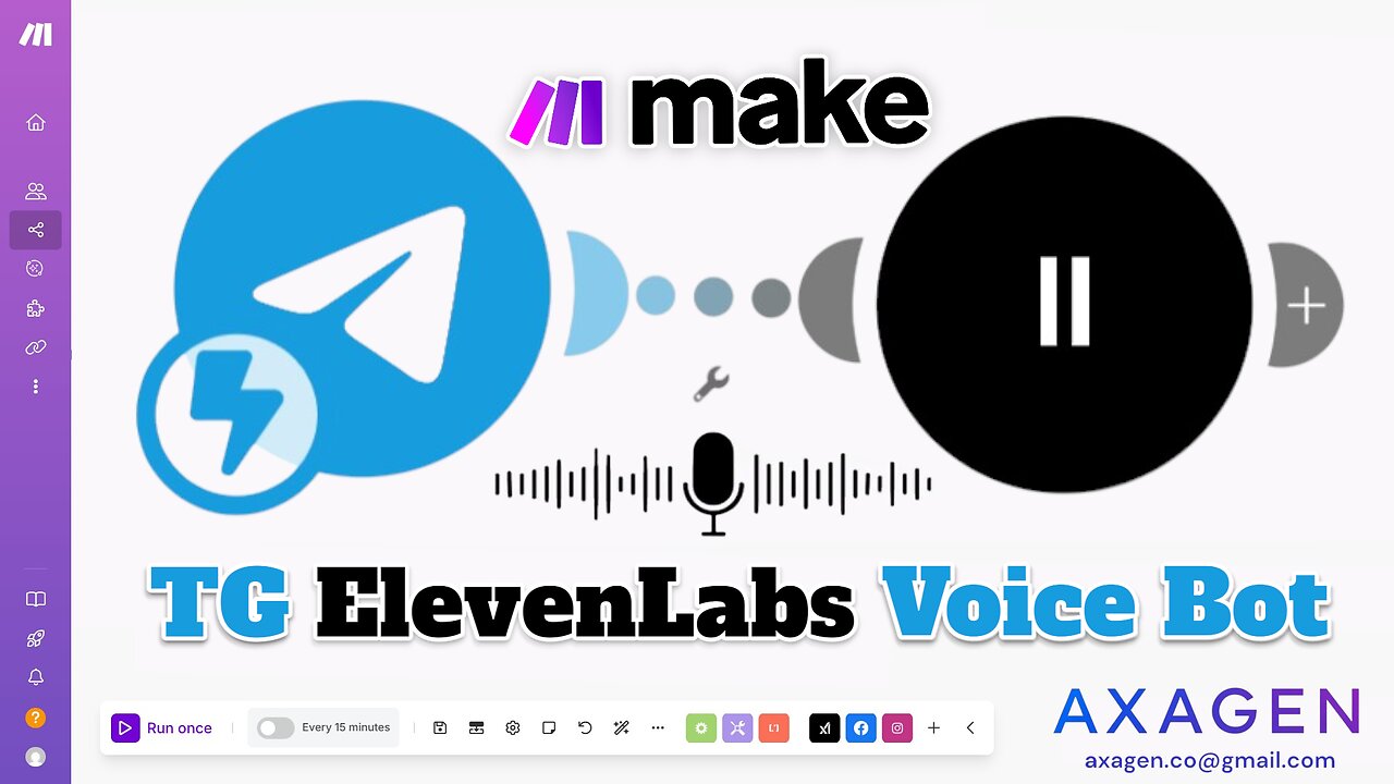 Telegram Audio Bot with ElevenLabs + Make.com (2025)